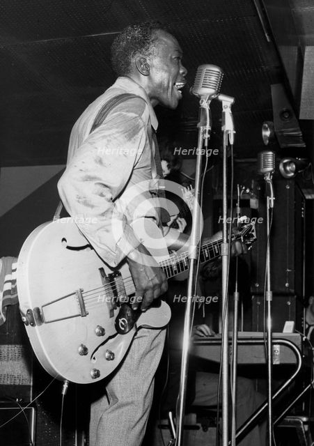 John Lee Hooker, The Flamingo Club, Soho, London, 1961. Creator: Brian Foskett.
