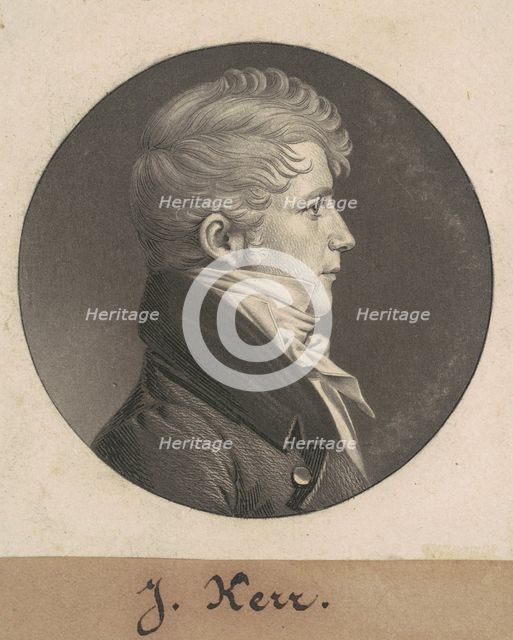 John Leeds Kerr, 1808. Creator: Charles Balthazar Julien Févret de Saint-Mémin.