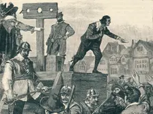 John Lilburne on the pillory at Westminster, 1638 (1905)