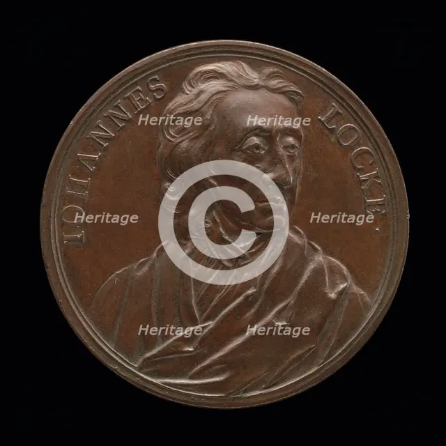 John Locke, 1632-1704, Philospher [obverse], c. 1733. Creator: Jean Dassier.