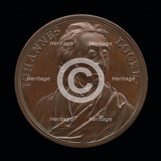 John Locke, 1632-1704, Philospher [obverse], c. 1733. Creator: Jean Dassier.