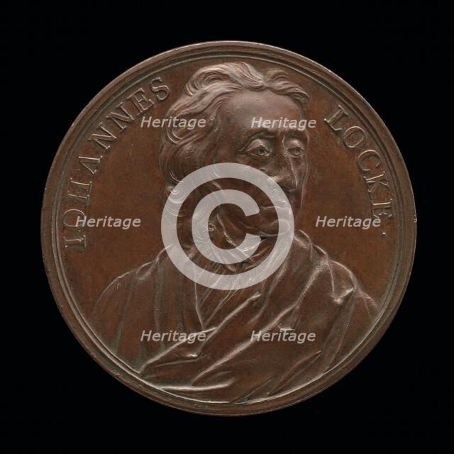 John Locke, 1632-1704, Philospher [obverse], c. 1733. Creator: Jean Dassier.
