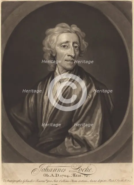 John Locke, 1721. Creator: John Smith.