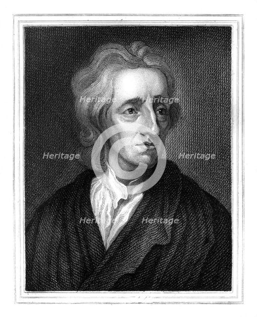 John Locke, English philosopher, (1825).Artist: S Freeman