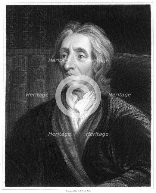 John Locke, English philosopher, (1836).Artist: James Posselwhite
