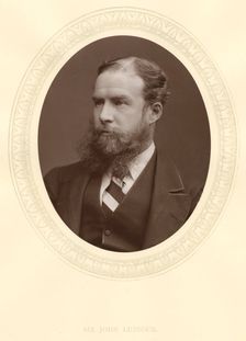 John Lubbock, first Baron Avebury, English banker, archaeologist, naturalist and politician, c1880. Creator: Unknown