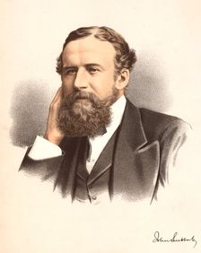 John Lubbock, first Baron Avebury, English banker, archaeologist, naturalist and politician, c1880. Creator: Unknown
