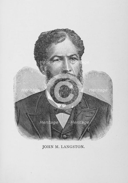 John M. Langston, 1887. Creator: Unknown.