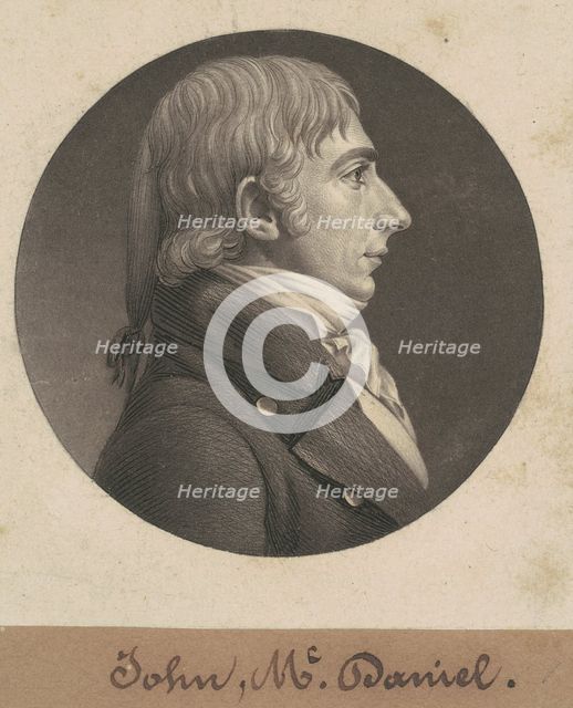 John McDaniel, 1806. Creator: Charles Balthazar Julien Févret de Saint-Mémin.