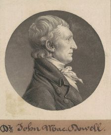 John McDowell, 1804. Creator: Charles Balthazar Julien Févret de Saint-Mémin