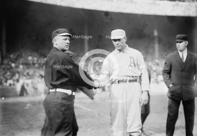 John McGraw, New York, NL & Davis, Philadelphia, AL (baseball), 1911. Creator: Bain News Service.