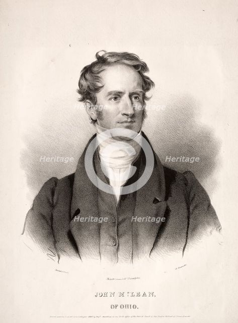John McLean of Ohio, 1832. Creator: Albert Newsam (American, 1809-1864).