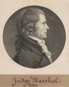 John Marshall, 1808. Creator: Charles Balthazar Julien Févret de Saint-Mémin
