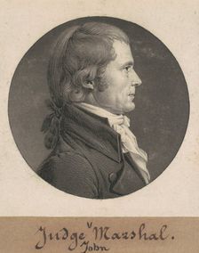John Marshall, 1808. Creator: Charles Balthazar Julien Févret de Saint-Mémin