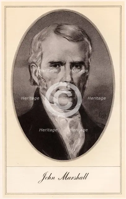 John Marshall, American statesman and jurist, (early 20th century).Artist: Gordon Ross