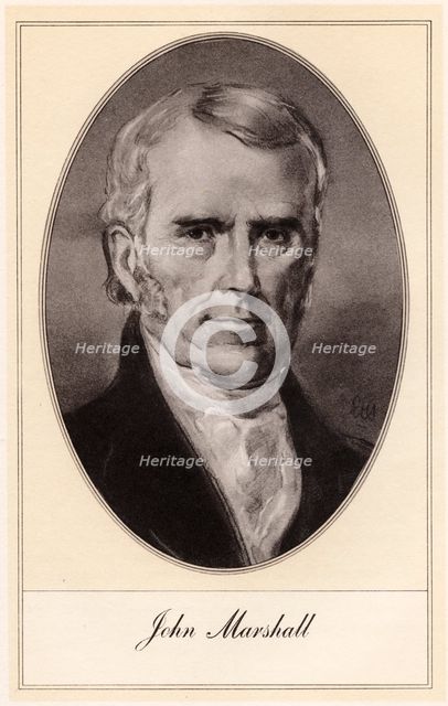 John Marshall, American statesman and jurist, (early 20th century).Artist: Gordon Ross