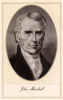 John Marshall, American statesman and jurist, (early 20th century).Artist: Gordon Ross