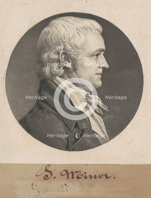 John Minor III, 1808. Creator: Charles Balthazar Julien Févret de Saint-Mémin.