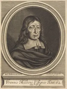 John Milton, 1670. Creator: William Faithorne