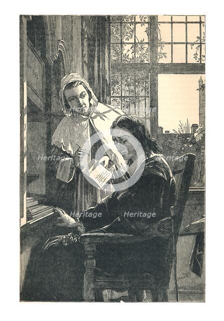 'John Milton', (1608-1674), poet and author, 1893. Artists: John Milton, Unknown.