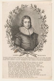 John Milton, 1760. Creator: Giovanni Battista Cipriani