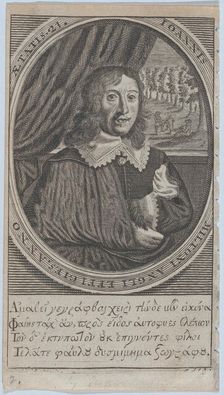 John Milton, Age 21 (frontispiece: Paradise Regained), 1747. Creator: Michael Vandergucht