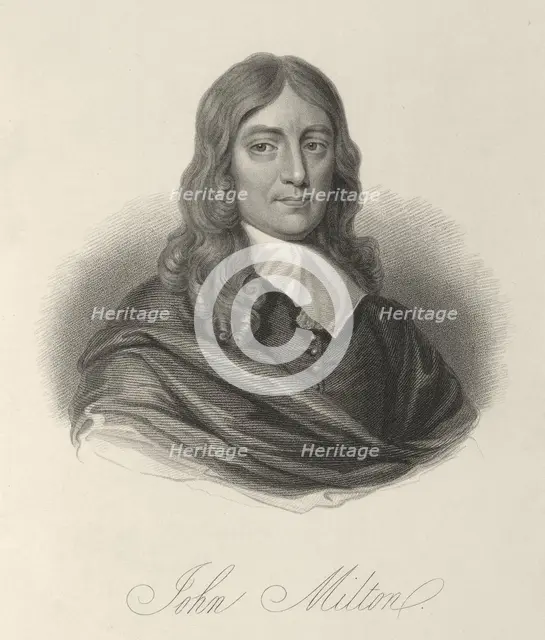 John Milton, c1640-c1660, (1834-1837). Creator: Samuel Freeman.