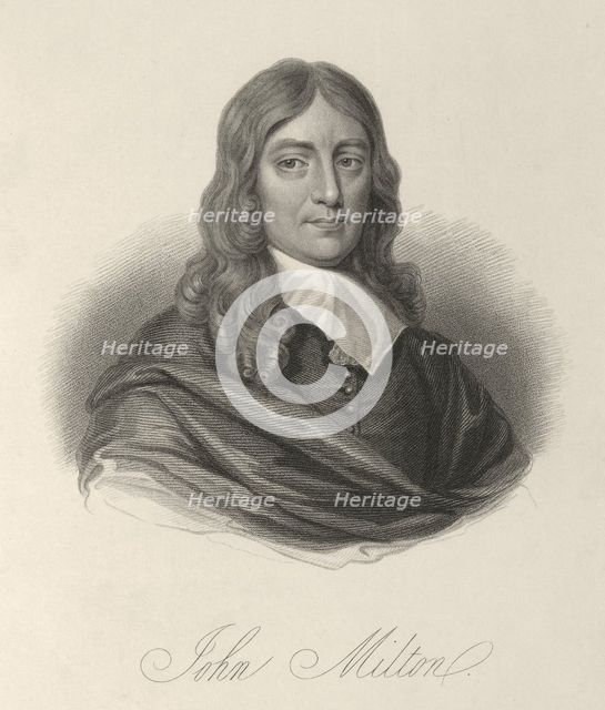 John Milton, c1640-c1660, (1834-1837). Creator: Samuel Freeman.