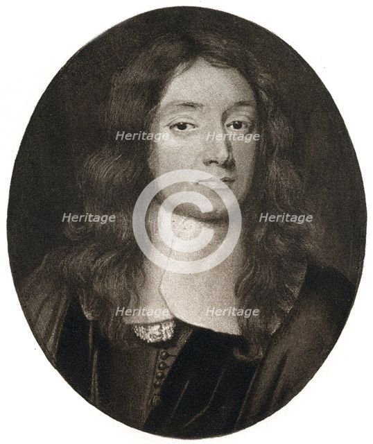 John Milton, English poet, 17th century, (1899). Artist: Unknown