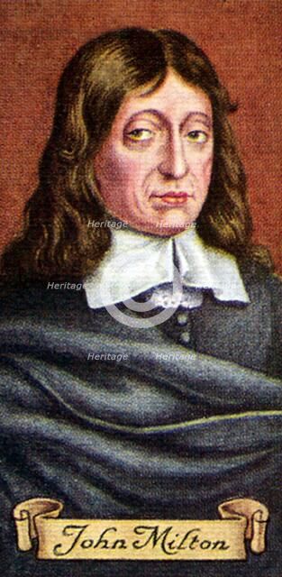 John Milton, taken from a series of cigarette cards, 1935. Artist: Unknown