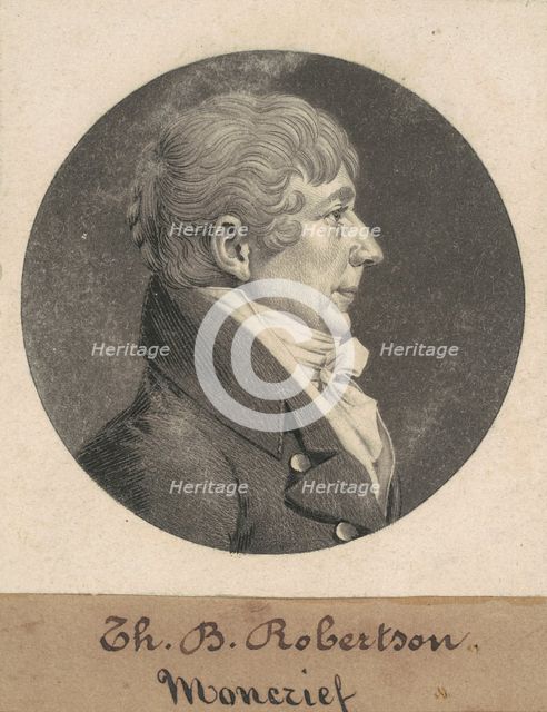 John Moncreif, 1808-1809. Creator: Charles Balthazar Julien Févret de Saint-Mémin.
