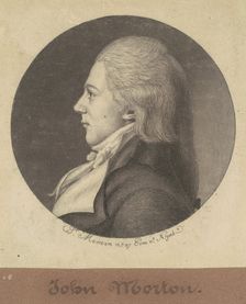 John Morton, 1797. Creator: Charles Balthazar Julien Févret de Saint-Mémin