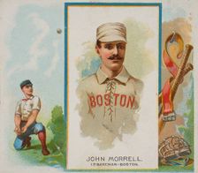 John Morrell, 1st Baseman, Boston, from World's Champions, Second Series (N43) for Allen &..., 1888. Creator: Allen & Ginter