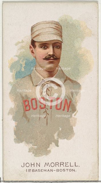 John Morrell, Baseball Player, 1st Baseman, Boston, from World's Champions, Series 2 (N29)..., 1888. Creator: Allen & Ginter.