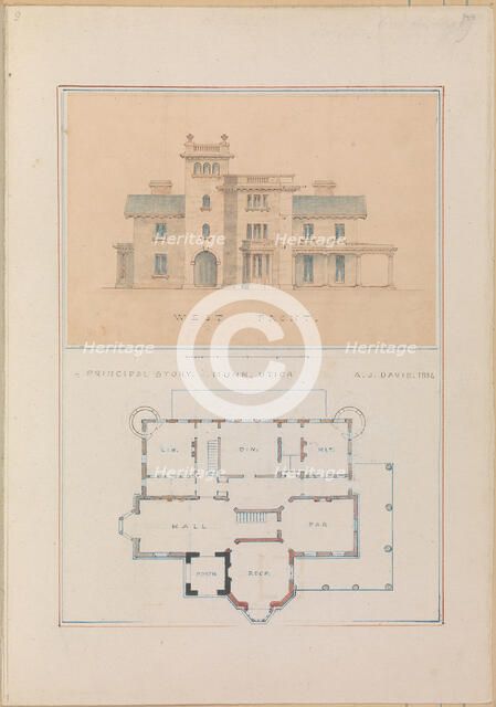 John Munn of Utica, ca. 1854. Creator: Alexander Jackson Davis.