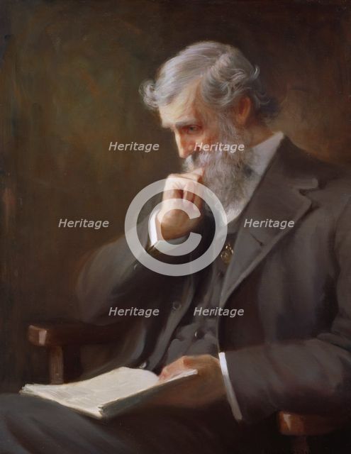John Muir, c. 1917 from a 1909 photograph. Creator: Orlando Rouland.
