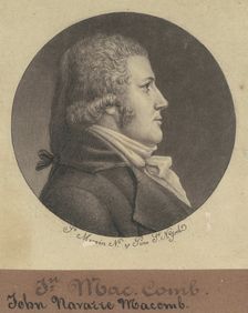 John Navarre Macomb, 1796-1797. Creator: Charles Balthazar Julien Févret de Saint-Mémin
