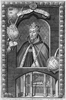 John of Gaunt, 1st Duke of Lancaster, (18th century).Artist: George Vertue