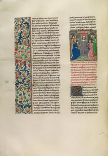 John of Gaunt Receiving the Messenger of the Duke of Berry, c1390s; about 1480-1483 Creator: Master of the Copenhagen Caesar