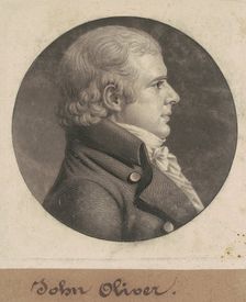 John Oliver, 1803. Creator: Charles Balthazar Julien Févret de Saint-Mémin