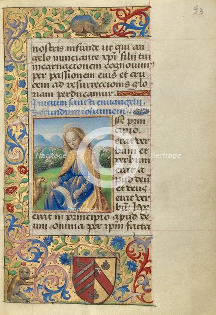 John on Patmos; Poncher Hours, about 1500. Creator: Master of the Chronique Scandaleuse.