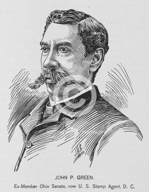 John P. Green; Ex-member Ohio Senate, now U.S. Stamp Agent, D.C., 1902. Creator: J. H. Cunningham.