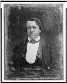 John P. Hale, head-and-shoulders portrait, facing front, between 1844 and 1860. Creator: Mathew Brady