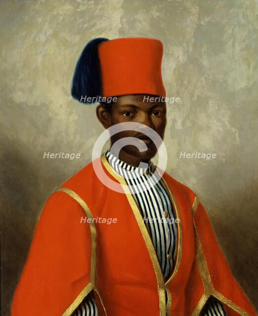 John Panzio Tockson (approx. 1838-1886), Charles XV's chamberlain, married to Mathilda Charlotta... Creator: Augusta Åkerlöf.