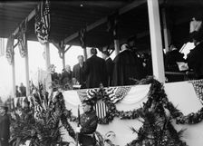 John Paul Jones - Dedication of Monument, 4/17/12 - Taft Entering Stand, 1912 April 17. Creator: Harris & Ewing