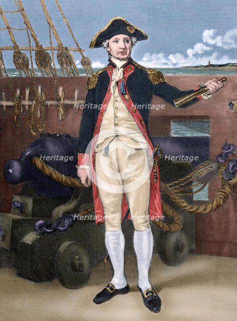 John Paul Jones, Scottish-American naval commander, 19th century. Creator: Unknown.