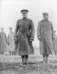 John Pershing and Hunter Liggett, American First World War generals, March 1918