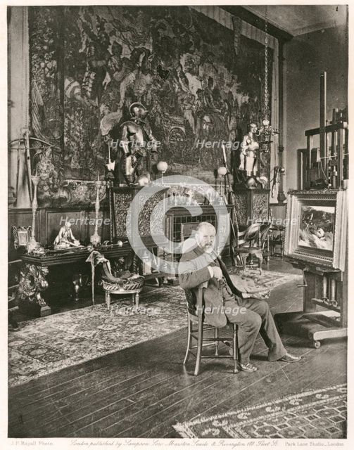 John Pettie, R.A., c1884. Creator: Joseph Parkin Mayall.