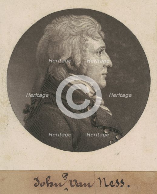 John Peter Van Ness, 1806. Creator: Charles Balthazar Julien Févret de Saint-Mémin.