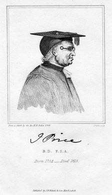 John Price, Bodley librarian, 1828.Artist: J Swaine